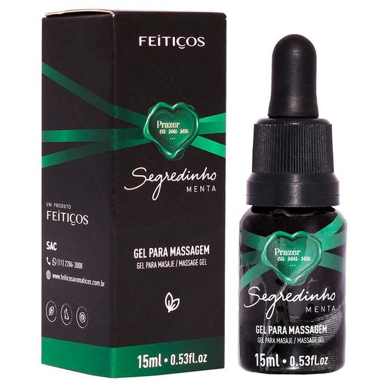 Imagem de Gel Excitante Lubrificante Íntimo Segredinho Menta 15ml