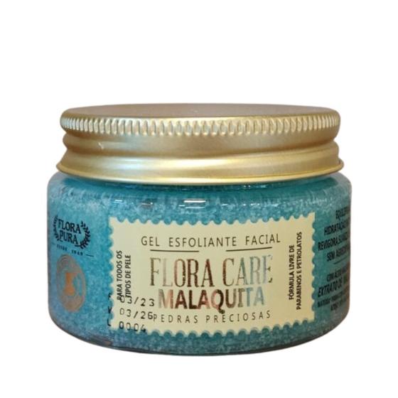 Imagem de Gel facial esfoliante flora care malaquita -100g- flora pura