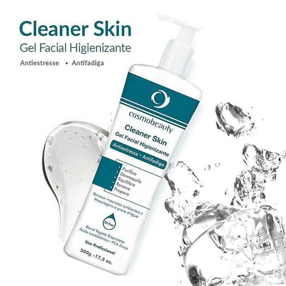 Imagem de Gel Facial Higienizante Cleaner Skin 500G Cosmobeauty