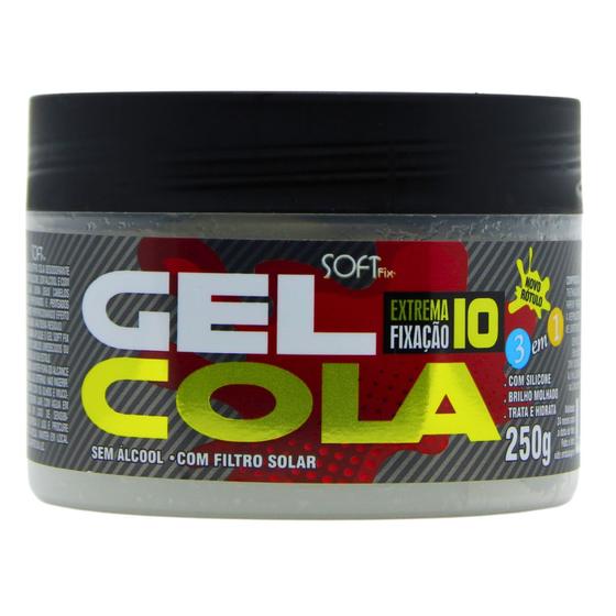Imagem de Gel Fixador Cola Extrema Fixação Modelador Soft Fix 250g