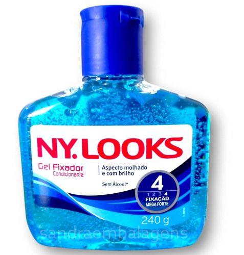 GEL CABELO NY. LOOKS 240G (AZUL MEGA FORTE Nº4)