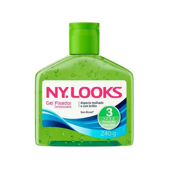 Gel Fixador Ny. Looks Verde 3 Extra Forte Com 240g Menor preço em Gel Fixador Ny. Looks Verde 3 Extra Forte Com 240g