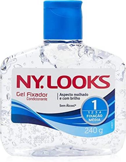 Imagem de Gel Fixador Nylook Incolor 240 G Kit C/2