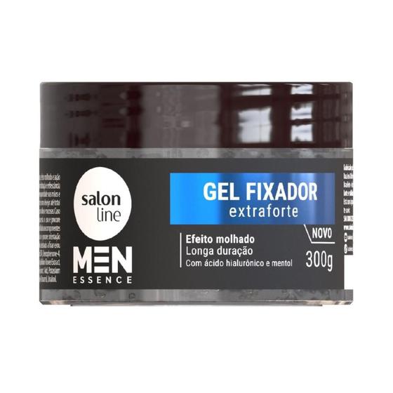 Imagem de Gel Fixador Salon Line Men Essence Extraforte Efeito Molhado 300g