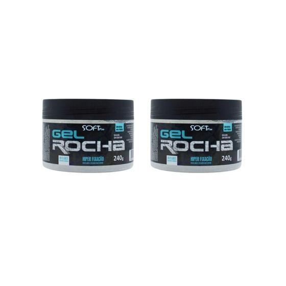 Imagem de Gel Fixador Softfix Rocha 240G - Kit Com 2Un