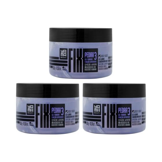 Imagem de Gel Fixador Yama Fix 300G Pedra - Kit Com 3Un