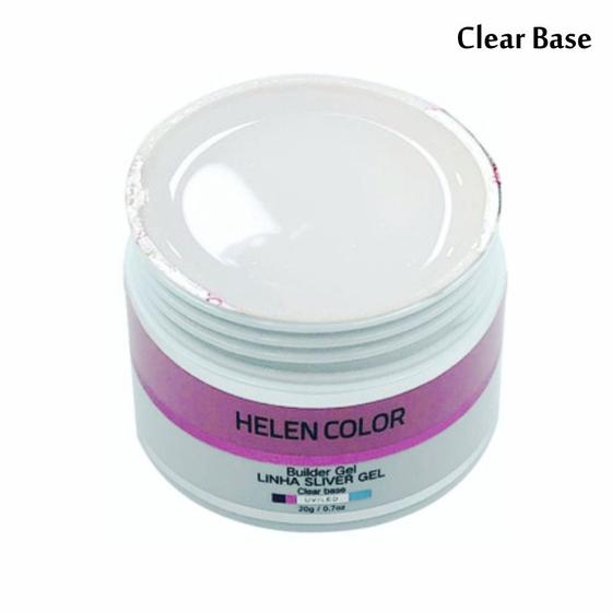Imagem de Gel helen color  - linha sliver gel 20g c/ anvisa para alongamento das unhas manicure