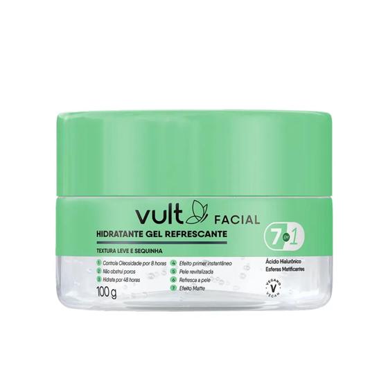 Imagem de Gel Hidratante Facial Refrescante 7em1 100g - Vult