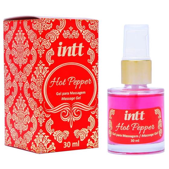 Imagem de Gel hot pepper  hot gel para massagem 30ml intt