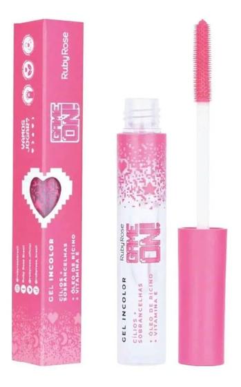 Imagem de Gel Incolor Ruby Rose Cílios Sobrancelhas Game On C/ Rícino