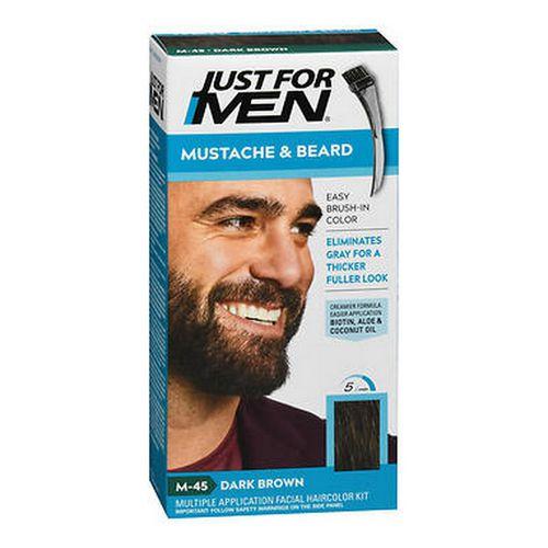 Imagem de Gel Just For Men para Bigode e Barba - Marrom Escuro (M-45) - Pacote com 4