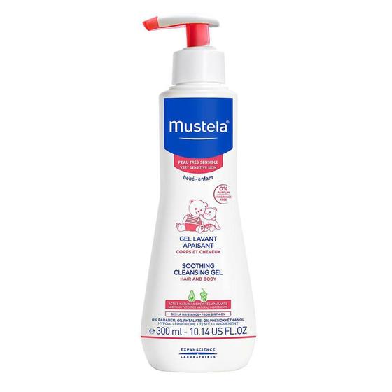 Gel Lavante Mustela Gel de Banho Calmante para Pele Muito Sensível Cabelo e Corpo 300ml Menor preço em Gel Lavante Mustela Gel de Banho Calmante para Pele Muito Sensível Cabelo e Corpo 300ml