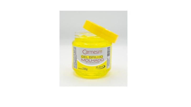 Imagem de Gel Letrinhas Fixador Brilho Molhado Amarelo 235 g