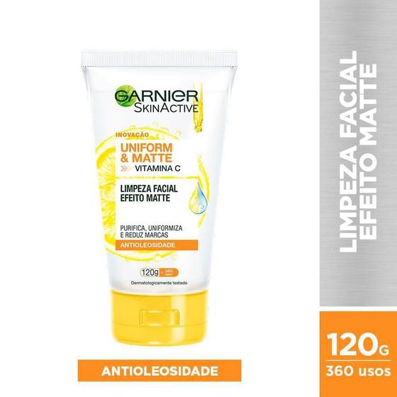 Imagem de Gel Limpeza Facial Garnier Vitamina C Efeito Matte 120g