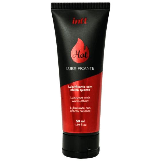 Imagem de Gel Lubrificante A Base De Água 50ml  Intt Hot Morango