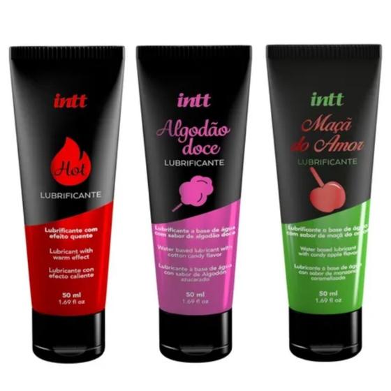 Gel Lubrificante Beijável a Base De Água Kit 3 Sabores Intt Menor preço em Gel Lubrificante Beijável a Base De Água Kit 3 Sabores Intt