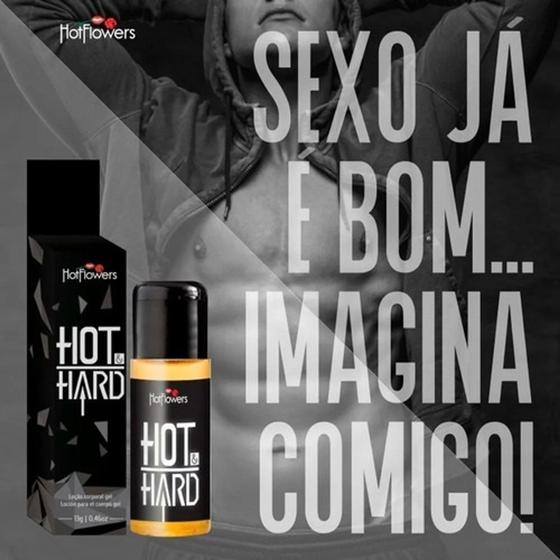 Imagem de Gel Lubrificante Excitante Masculino Hot & Hard - HOT FLOWERS