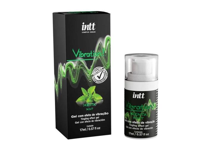 Imagem de Gel lubrificante intimo feminino vibration intt menta 17ml