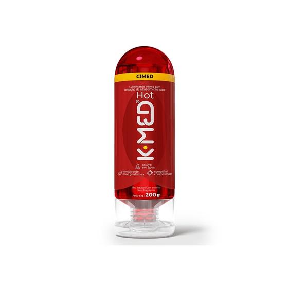 Imagem de Gel Lubrificante Íntimo K-med Hot 200g