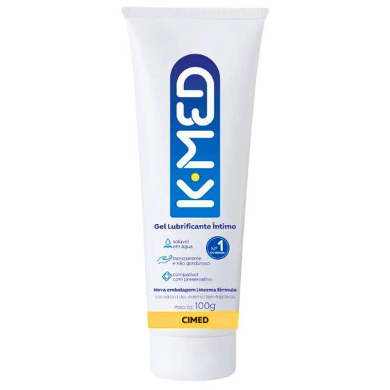 Imagem de Gel Lubrificante Íntimo Neutro Deslizante Kmed Sem Cheiro Sex Shop