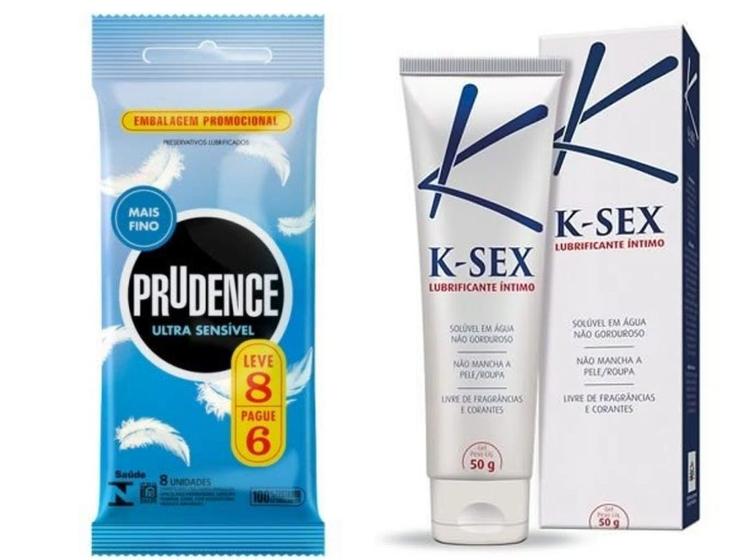 Gel Lubrificante K sex Preservativo Camisinha Sensivel C 8  