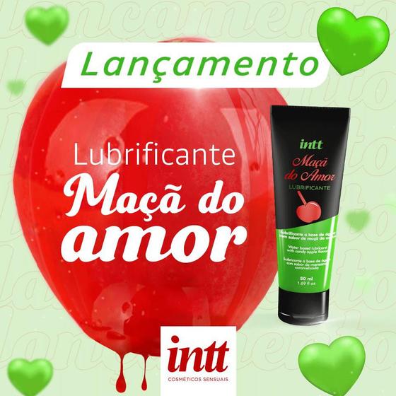 Imagem de Gel Lubrificante Maçã Verde Intt 50ml À Base d'Água e Beijável