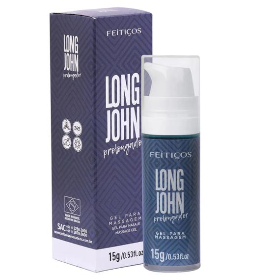 Imagem de Gel Masculino Long John Prolongador de Ereção Volume 15g