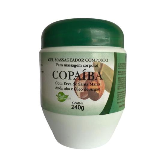 Imagem de Gel Massageador Composto de Copaíba Com Andiroba e Óleo de Argan 240G - Aroeira Cosmética