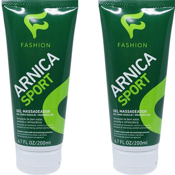 Imagem de Gel Massageador Fashion Arnica Sport Bisnaga 200ml Kit 2 Unidades