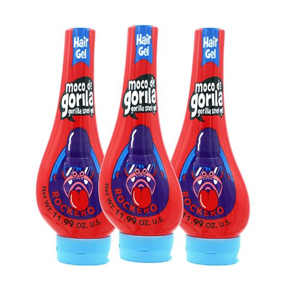 Imagem de Gel Modelador de Cabelo Moco de Gorila Explosive Rocker - 3 Unidades de 350ml