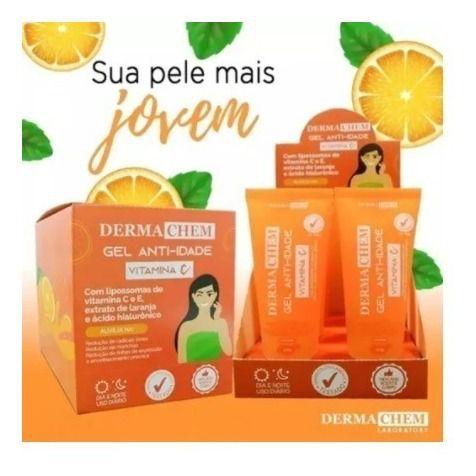 Imagem de Gel p/ Limpeza Facial Vitamina C Anti-Idade Dermachem Kit Revenda Box c/ 6 Unidades