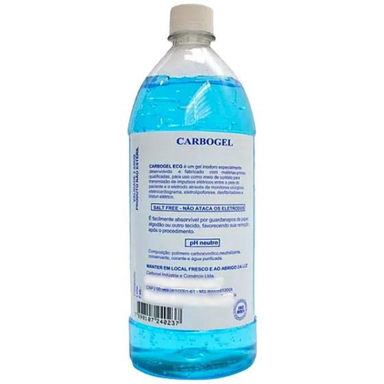 Imagem de Gel para ECG CarboGel Azul 1 litro - unidade