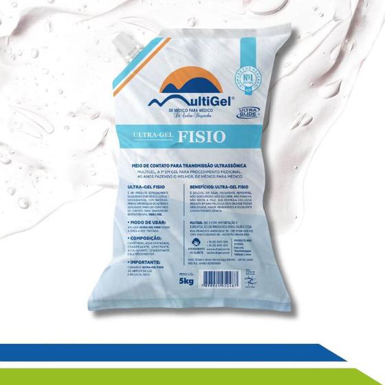 Imagem de Gel para Fisioterapia Bag 5kg Ultra Gel Fisio Multigel - 0000016-5kg