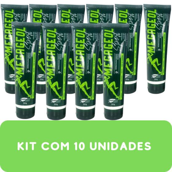 Imagem de Gel Para Massagem Alquimia Megageol Bisnaga 150g Kit Promocional 10 Unidades