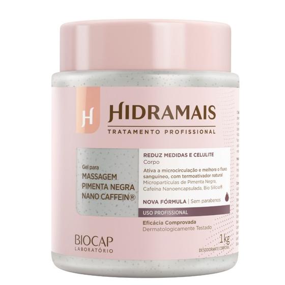 Imagem de Gel Para Massagem Pimenta Negra Nano Caffein 1KG Hidramais