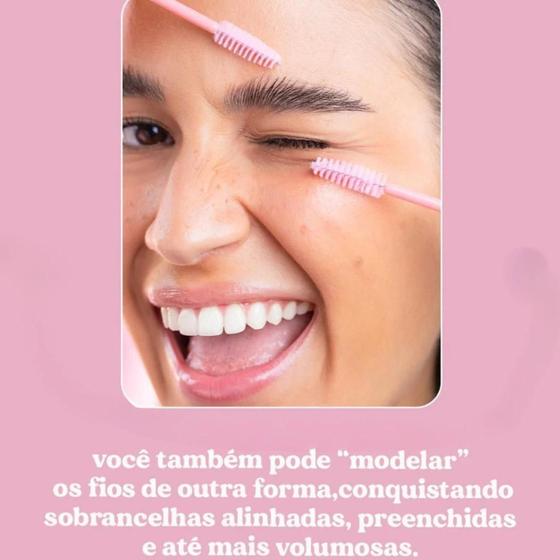 Imagem de Gel para Sobrancelha Modelador com Pincel Melu by Ruby Rose