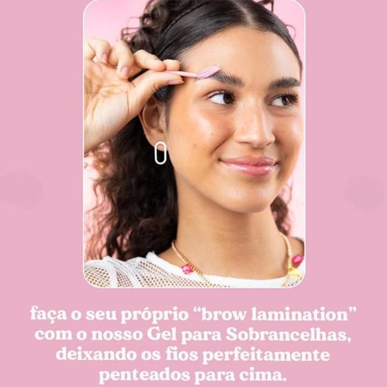 Imagem de Gel para Sobrancelha Modelador com Pincel Melu by Ruby Rose