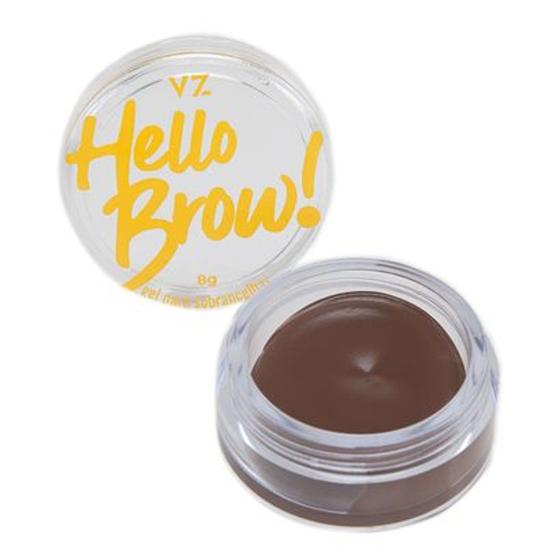 Imagem de Gel para Sobrancelhas Hello Brow Marrom Escuro - Vizzela