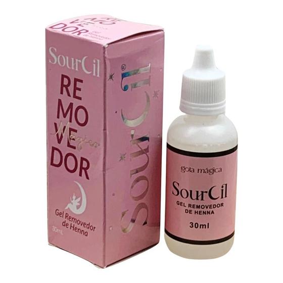 Imagem de gel removedor henna sourcill designer sobrancelha profissional para clarear o tom ou remover a