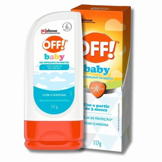 Gel Repelente de Insetos OFF Baby com Icaridina 117G A partir 3 Meses ...