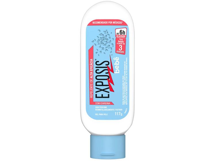 Gel Repelente para Bebê Exposis 117g Menor preço em Gel Repelente para Bebê Exposis 117g