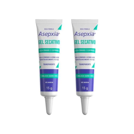 Imagem de Gel Secativo Asepxia 15G - Kit Com 2Un
