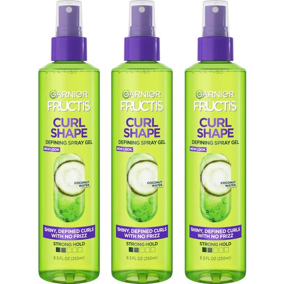 Imagem de Gel Spray Garnier Fructis Style Curl Shape Defining - 3 Unidades de 250mL