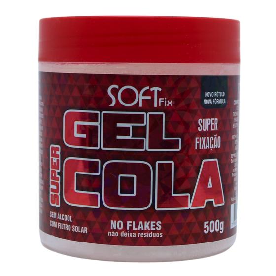 Imagem de Gel Super Cola Super Fixação Sem Residuos Soft Fix 500g