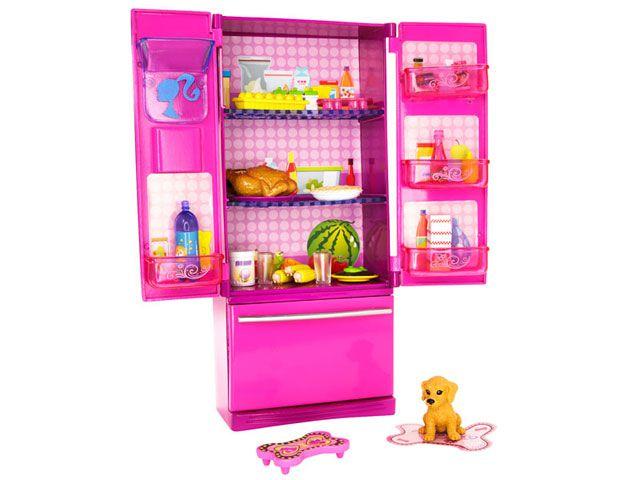 Geladeira Barbie Móveis Básicos Reality - Mattel - Geladeira de ...