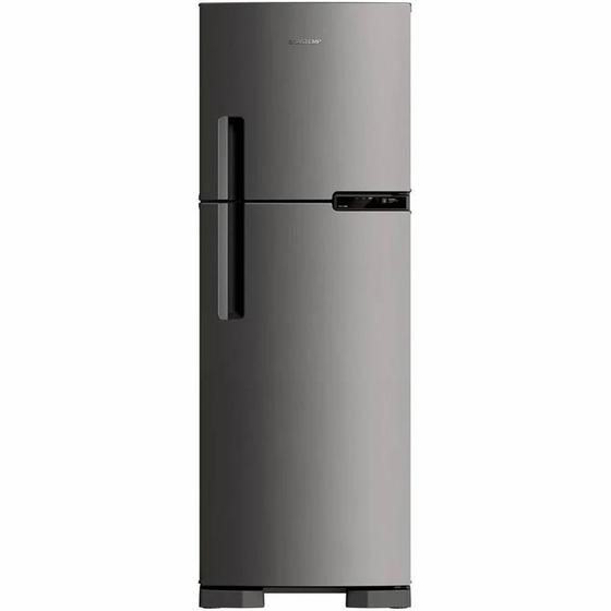 Imagem de Geladeira Brastemp Frost Free Duplex 375L Inox BRM44HK Evox 110V