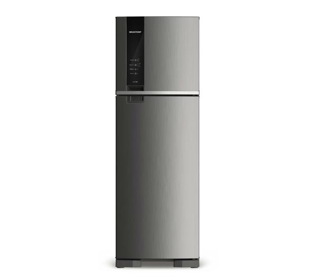 Geladeira Brastemp Frost Free Duplex 400 litros cor Inox com Espaço ...
