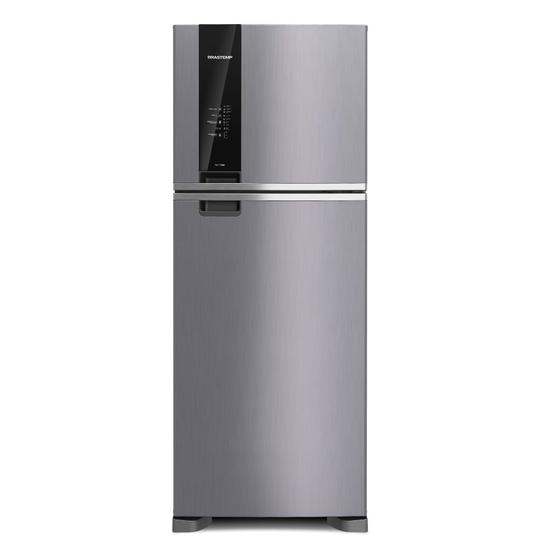 Imagem de Geladeira Brastemp Frost Free Duplex 462 litros cor Inox* com Painel Eletrônico e Turbo control - BRM55BK