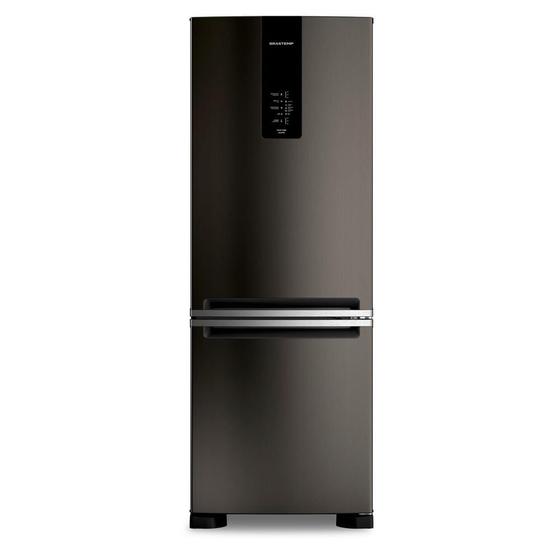 Imagem de Geladeira Brastemp Frost Free Inverse A+++ 479 litros cor Black Inox com Super Capacidade e Smart Flow - BRE58FE