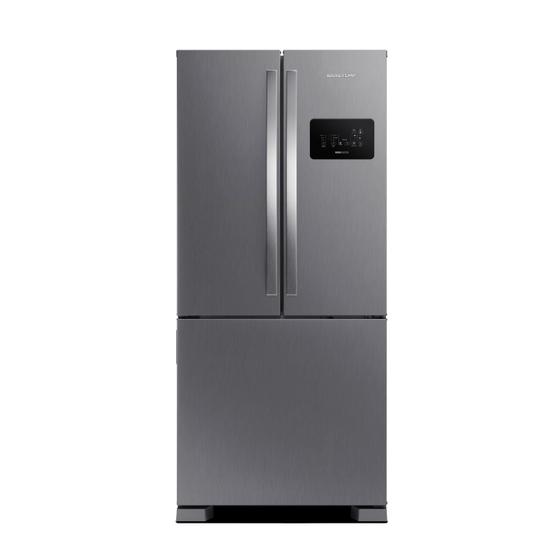 Geladeira Brastemp Frost Free Side Inverse 3 Portas A+++ 554 litros cor Inox - BRO85AK Imagem de Geladeira Brastemp Frost Free Side Inverse 3 Portas A+++ 554 litros cor Inox - BRO85AK